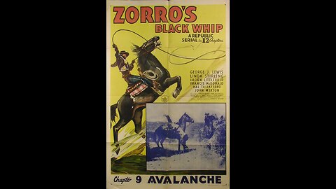 Zorro's Black Whip Ep 1 The Masked Avenger