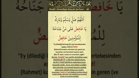 Düğümleri Çözen Salavatlar-40
