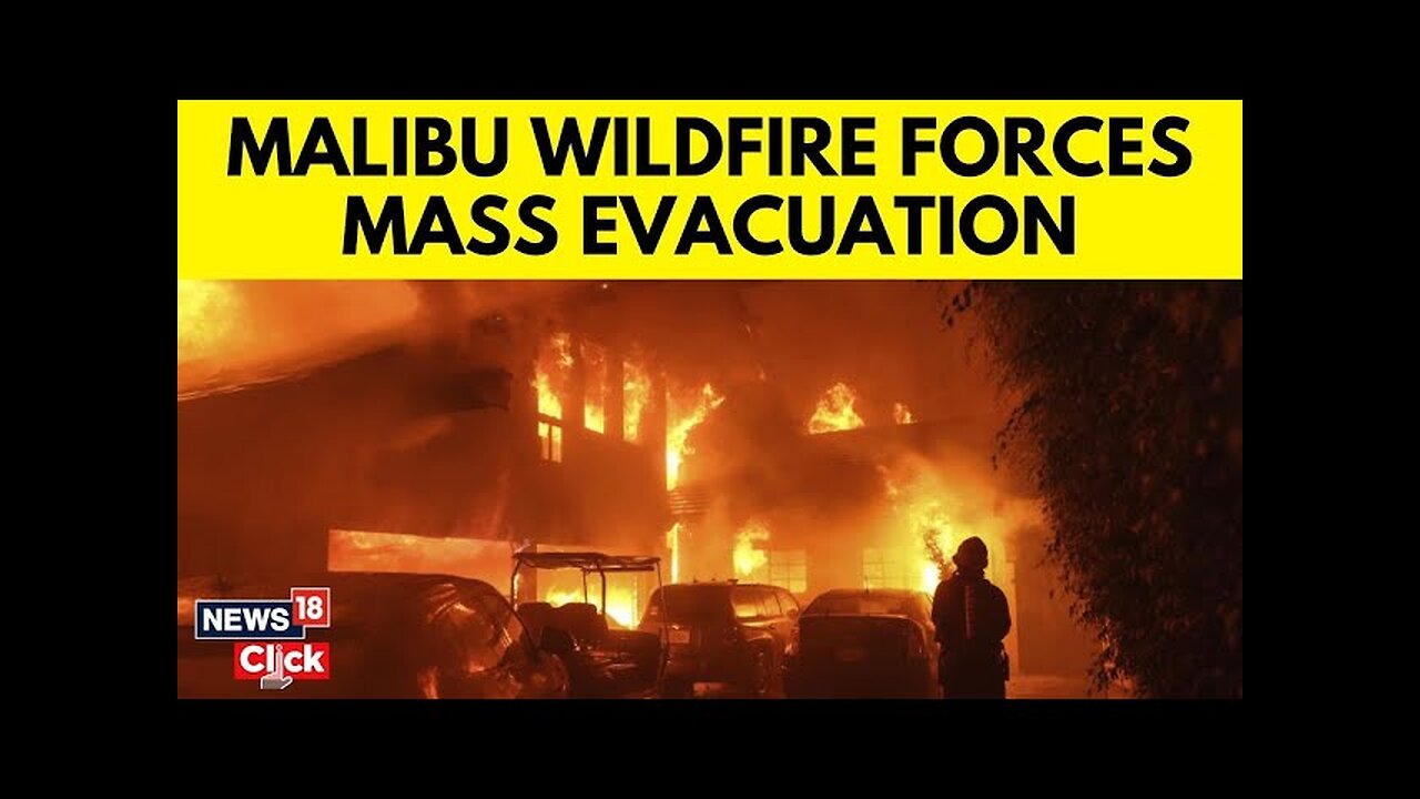 Malibu Fire News | California Wildfire Forces Malibu Evacuations Amid High Winds | N18G