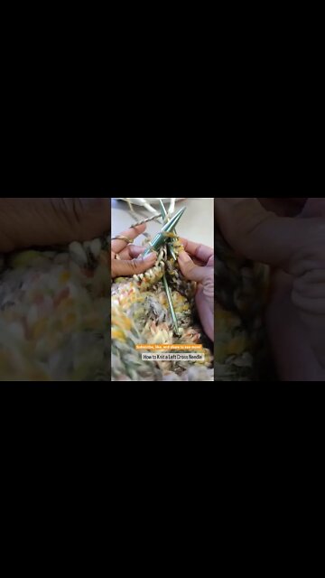 How to knit a Left Cross Cable #continentalknitting #wipwednesday #knitting