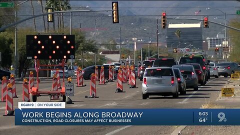 Restaurant owner prepares for business to take a hit as Broadway construction begins