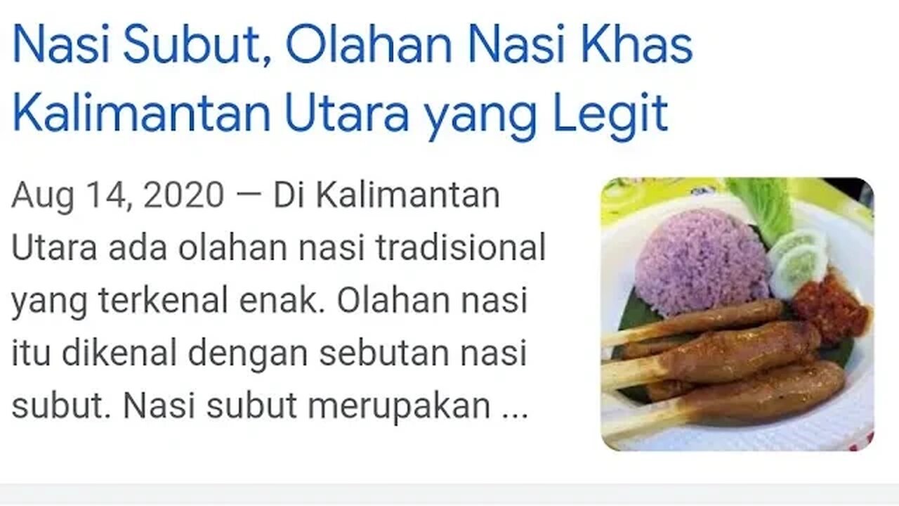 NASI SUBUT