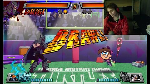 Raphael VS Shredder From The TMNT Series In A Nickelodeon Super Brawl 3 Battle With Live Commentary