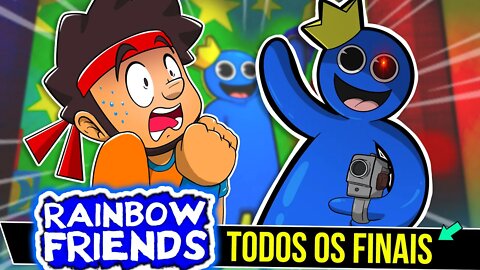 Historia Rainbow Friends 😈| Todos os Finais PERTUBADORES - Rk play