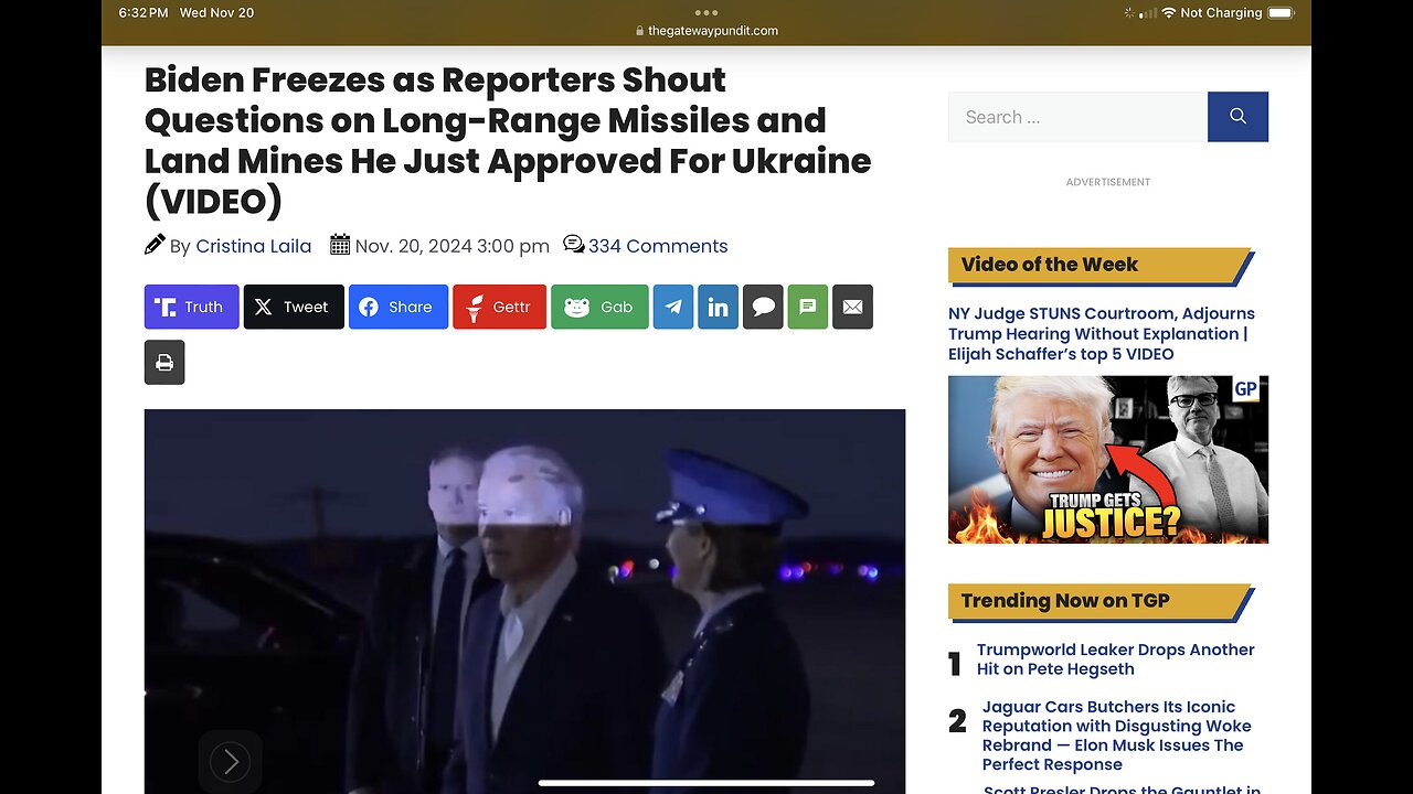 Biden Freezes as Reporters Shout Questions on Missiles and Land Mines He Just Approved For Ukraine