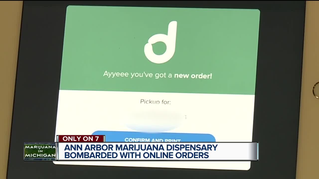 Ann Arbor marijuana dispensary bombarded with online orders