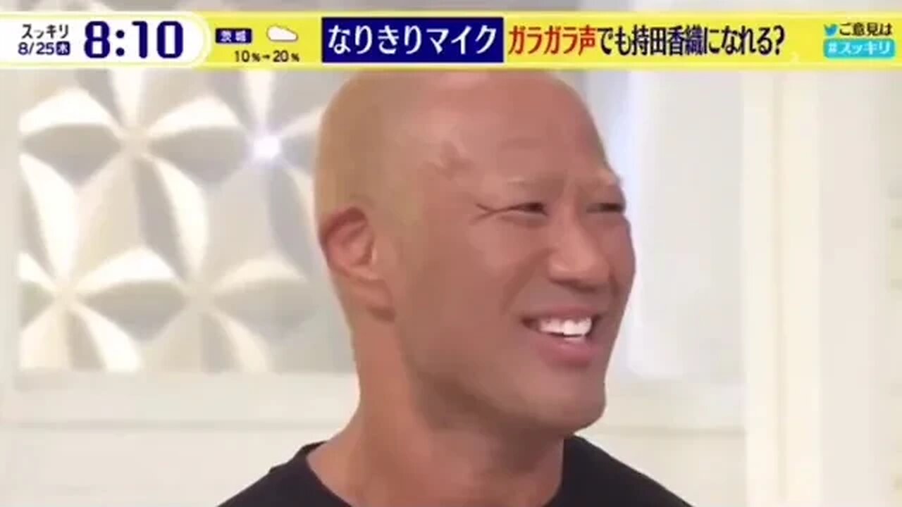A man who lost his voice tried out a mic that??