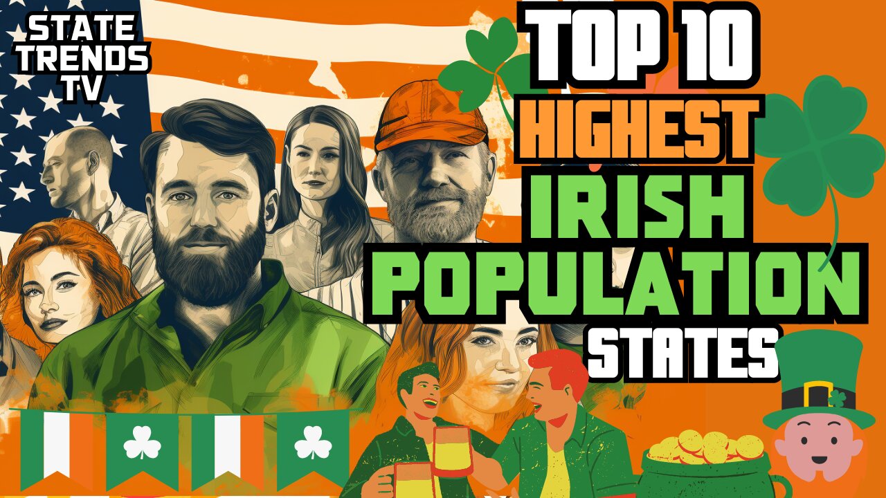 Highest Irish Population States (Top 10)