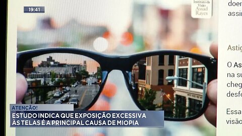 Atenção: Estudo Indica que Exposição Excessiva às Telas é a Principal causa de Miopia.