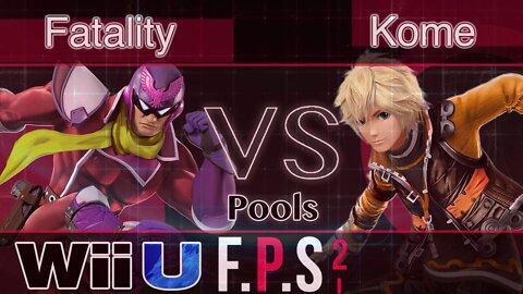 FS|Fatality (C. Falcon) vs. Kome (Shulk) - Wii U Pools - FPS2