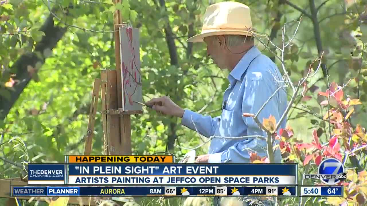 Artists painting in JeffCo Open Space