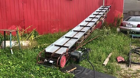 firewood processor hay elevator conversion