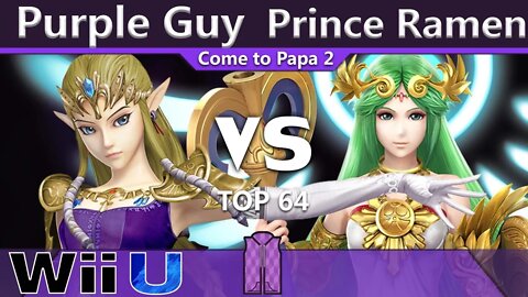 BC|Purple Guy (Zelda & Sheik) vs. Prince Ramen (Palutena) - Wii U Top 64 - CTP2