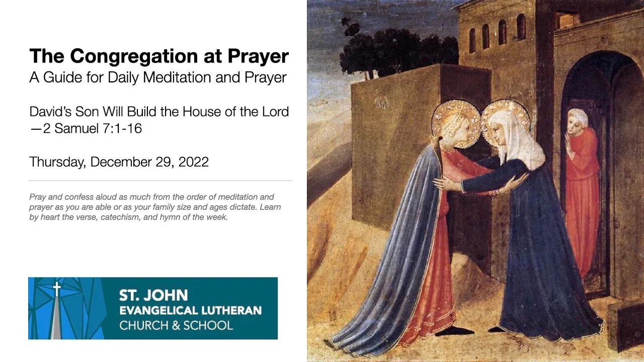 David’s Son Will Build the House of the Lord—2 Samuel 7:1-16