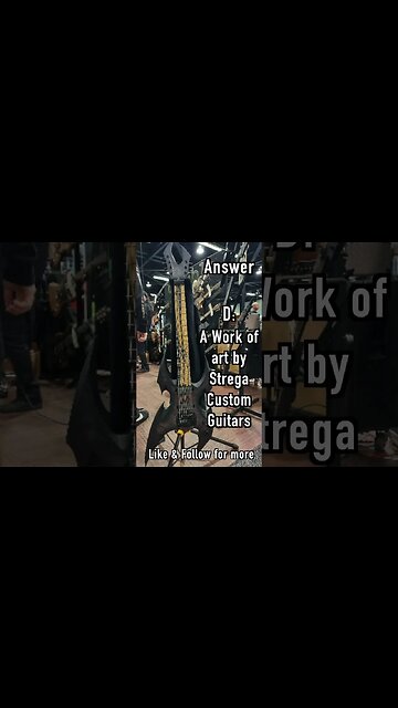 Answer this - Guitar Quiz Strega Guitars NAMM #shorts