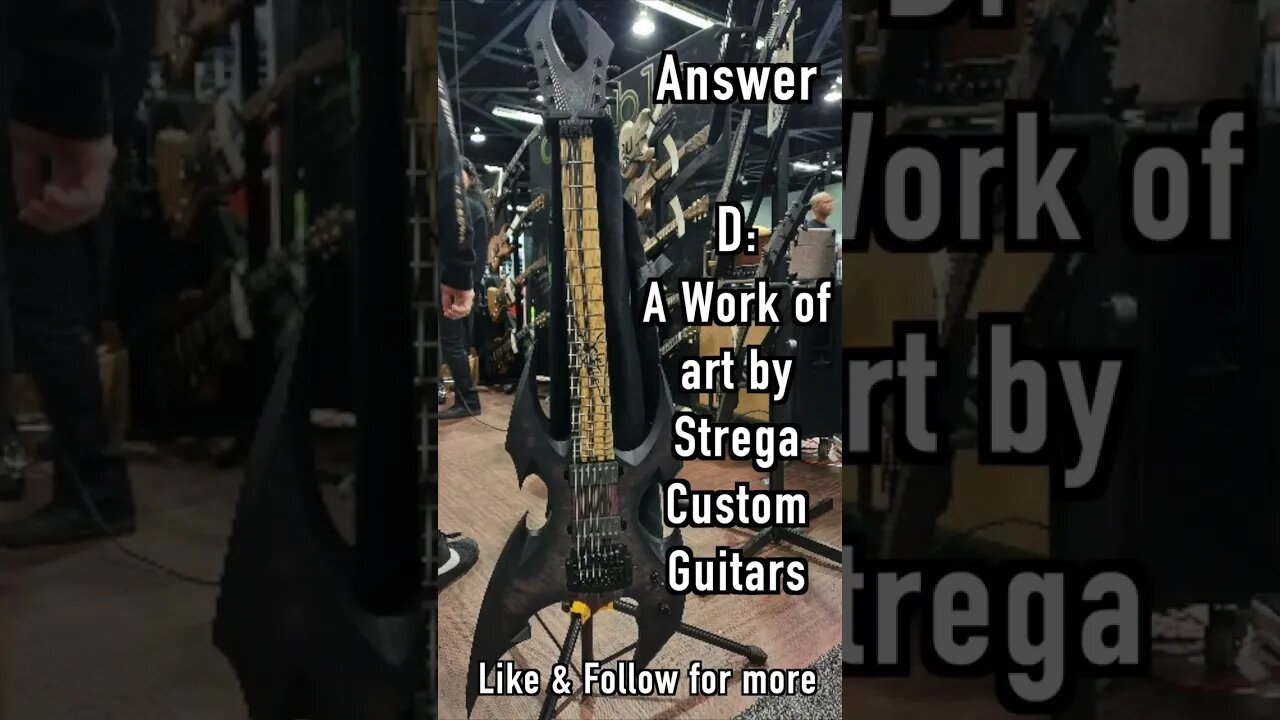 Answer this - Guitar Quiz Strega Guitars NAMM #shorts