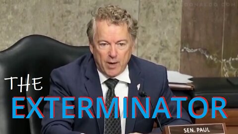 SENATOR RAND PAUL ON PEST CONTROL DUTY AGAIN! STOMPS THE PARASITE FAUCI.
