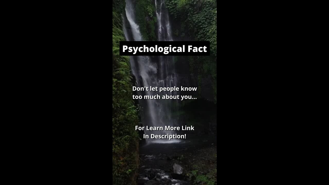 Don't let... | Psychological Facts