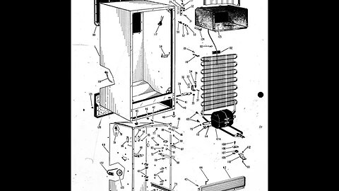 GE - General Electric appliance part schematic and break down - Card 14