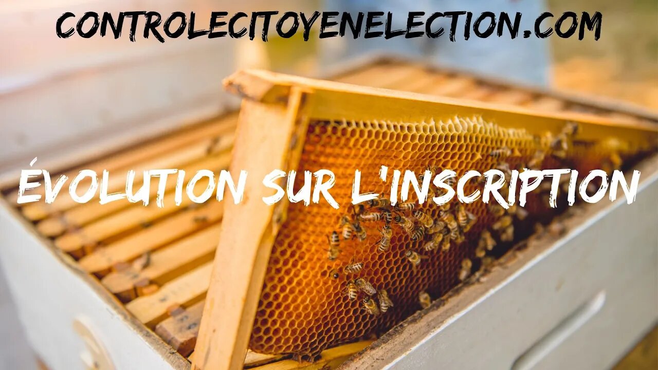 controlecitoyenelection.com, évolution pour l'inscription