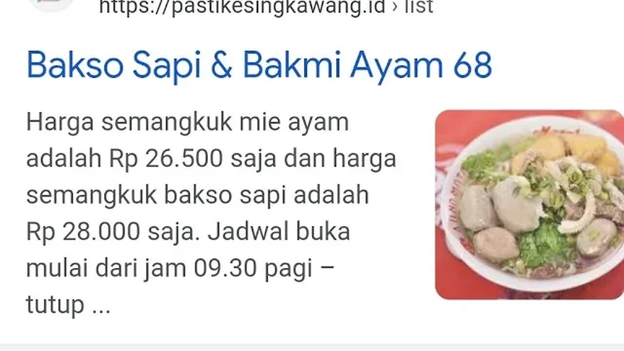 BAKSO SAPI SINGKAWANG 28 PADEMANGAN