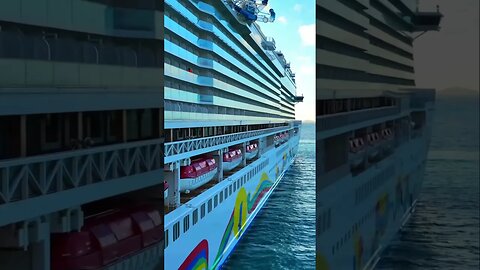 Norwegian Encore Setting Sail in the Caribbean #norwegiancruiseline #shorts