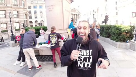 SPLENDID CHRIS SKY. WORLDWIDE LONDON PROTEST/RALLY, JOE JOHNSON REPORTS