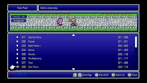 Final Fantasy 2 Pixel Remaster - Arrangement Switch - Full Music Player