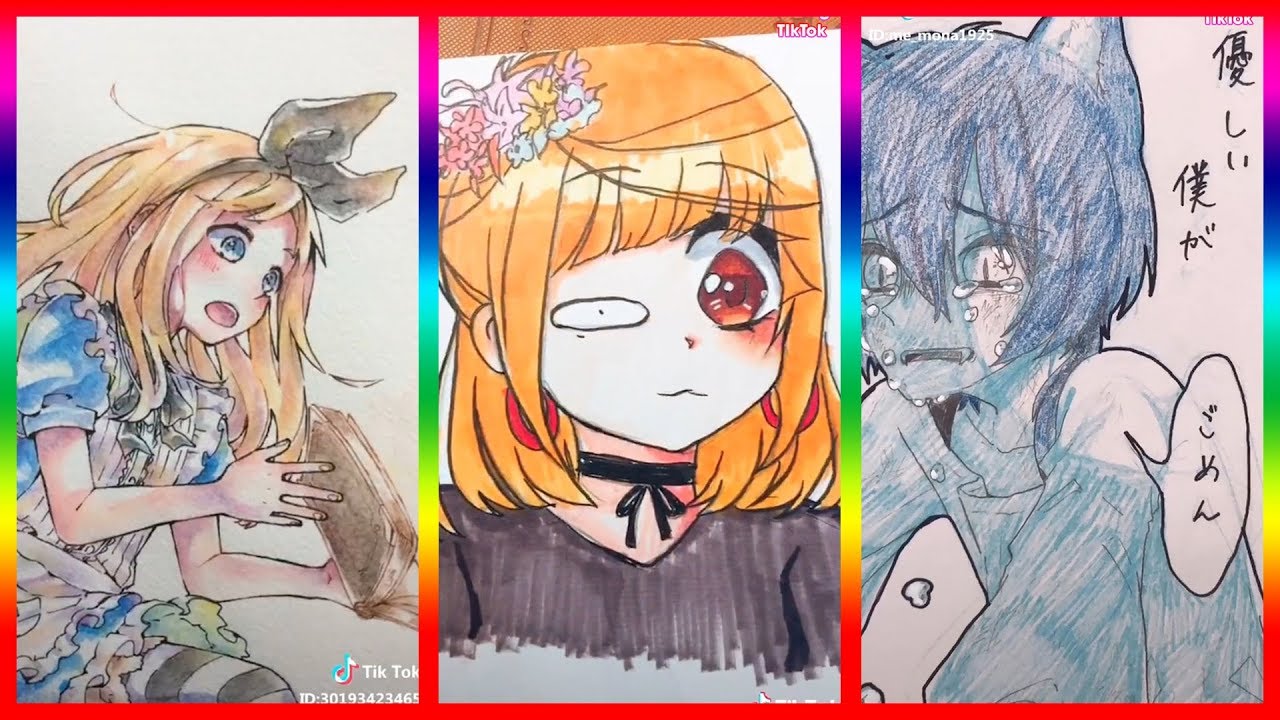 【ティックトックイラスト】ック絵-TikTok Paint Anime #8|Anime TikTok