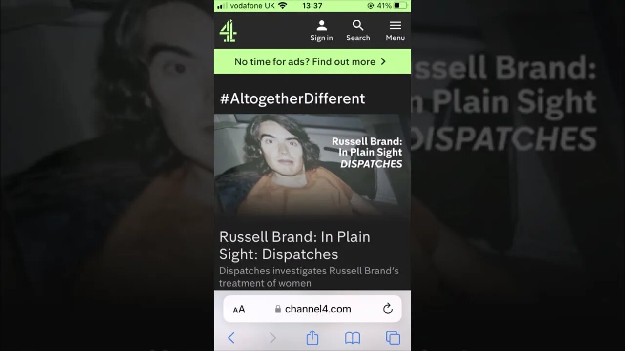 Russell Brand: In Plain Sight: Dispatches #RussellBrand #Dispatches