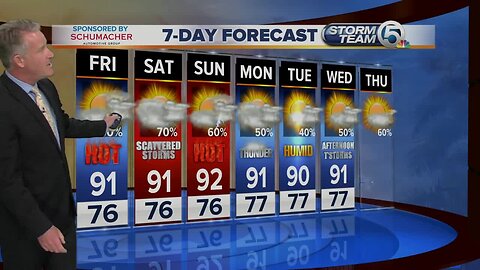 Latest Weather Forecast 11 p.m. Thursday