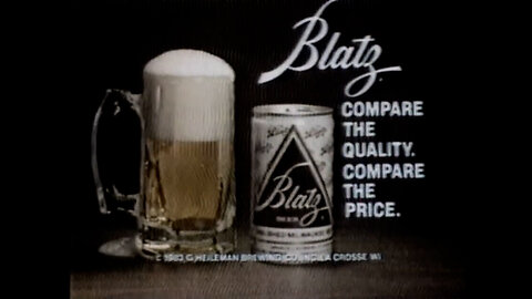 1983 - Blatz Beer Commercial with Marge Erdell