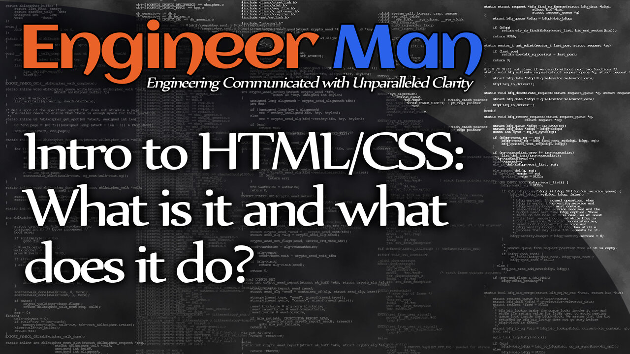 Intro to HTML/CSS: What is it and what does it do?