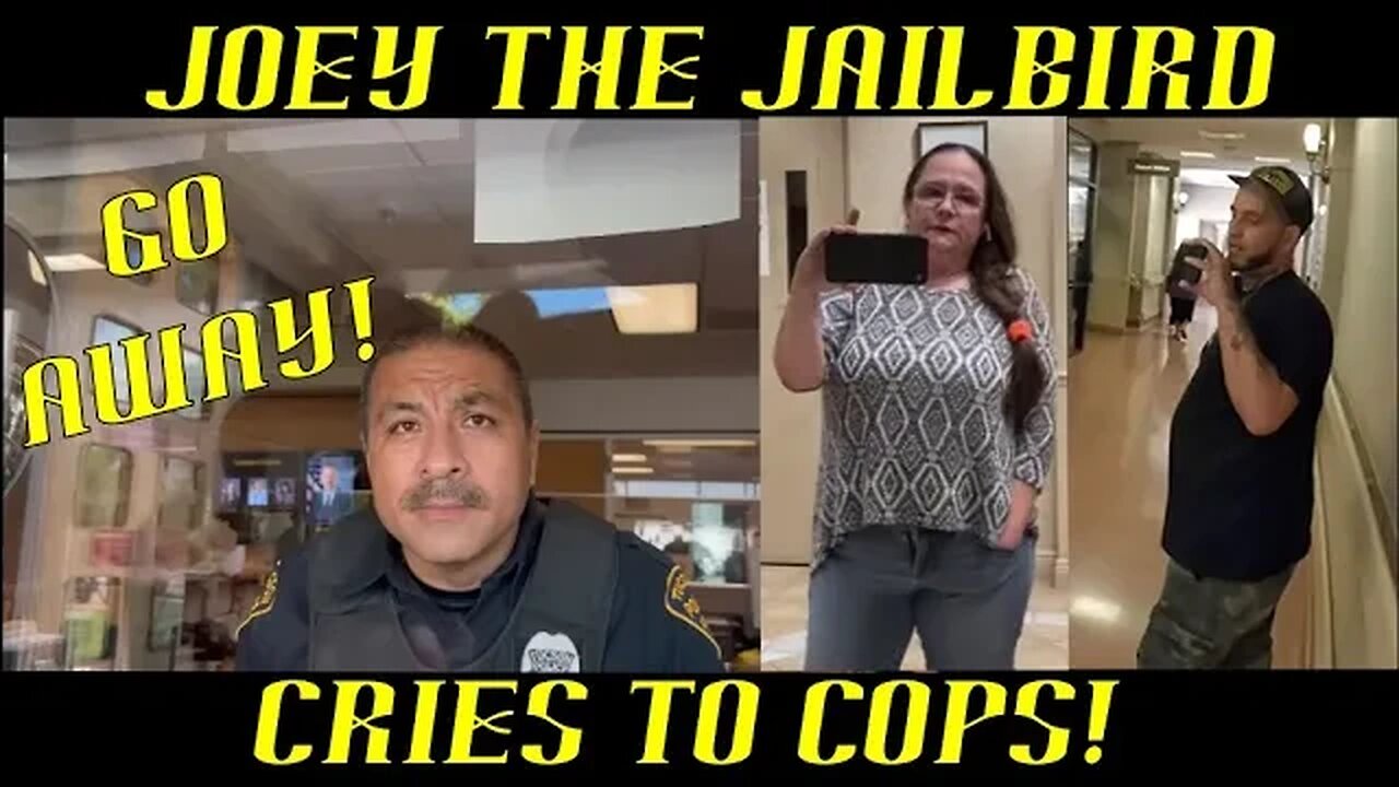 Joey the Jailbird Cries to Cops His Right to Film Was Violated ~ HAHA!