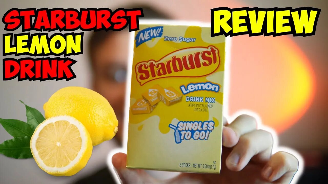 STARBURST LEMON Drink Mix Review