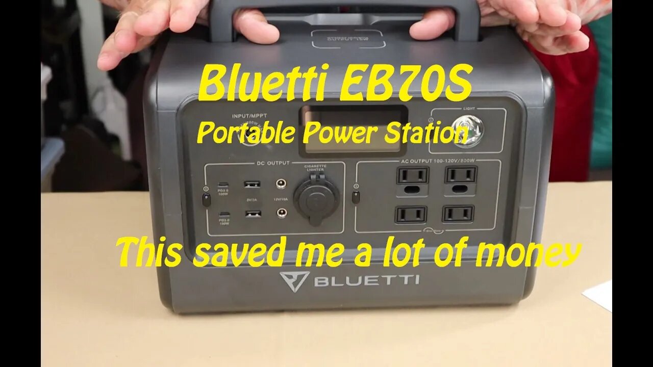 Bluetti EB70S Portable Power Station - This Saved Me a Lot of Money