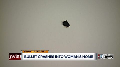 Henderson woman frightened after bullet flies through her window