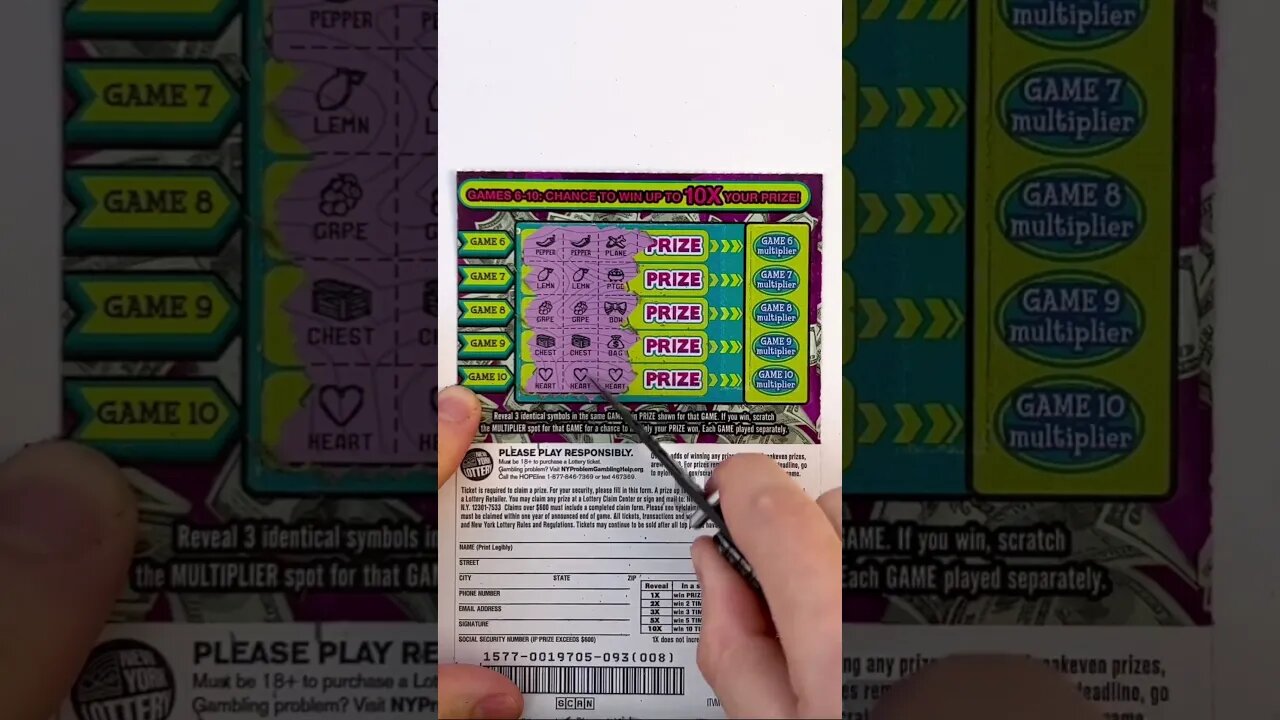 ❤️❤️❤️ to the RESCUE! #lottery #scratchtickets #scratchers #ny #wildcash #shorts #viral #winner