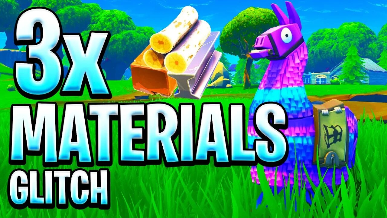 HOW TO *TRIPLE* YOUR MATERIALS IN FORTNITE!! *NEW* GLITCH!!