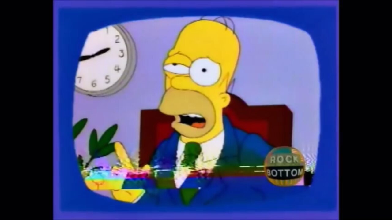 Homer Simpson on Rock Bottom