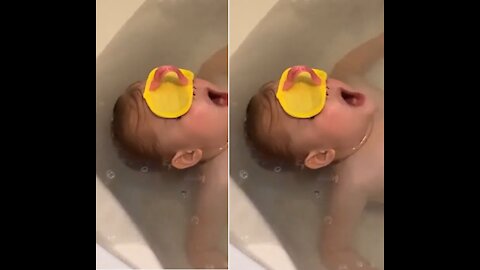 'I'm self-caring!' US toddler explains to mum why she is relaxing in the bath