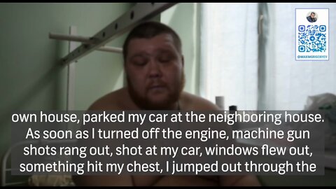 A citizen of Mariupol says Ukrainian/Azov forces seized his apartment and later shot him when he went for food