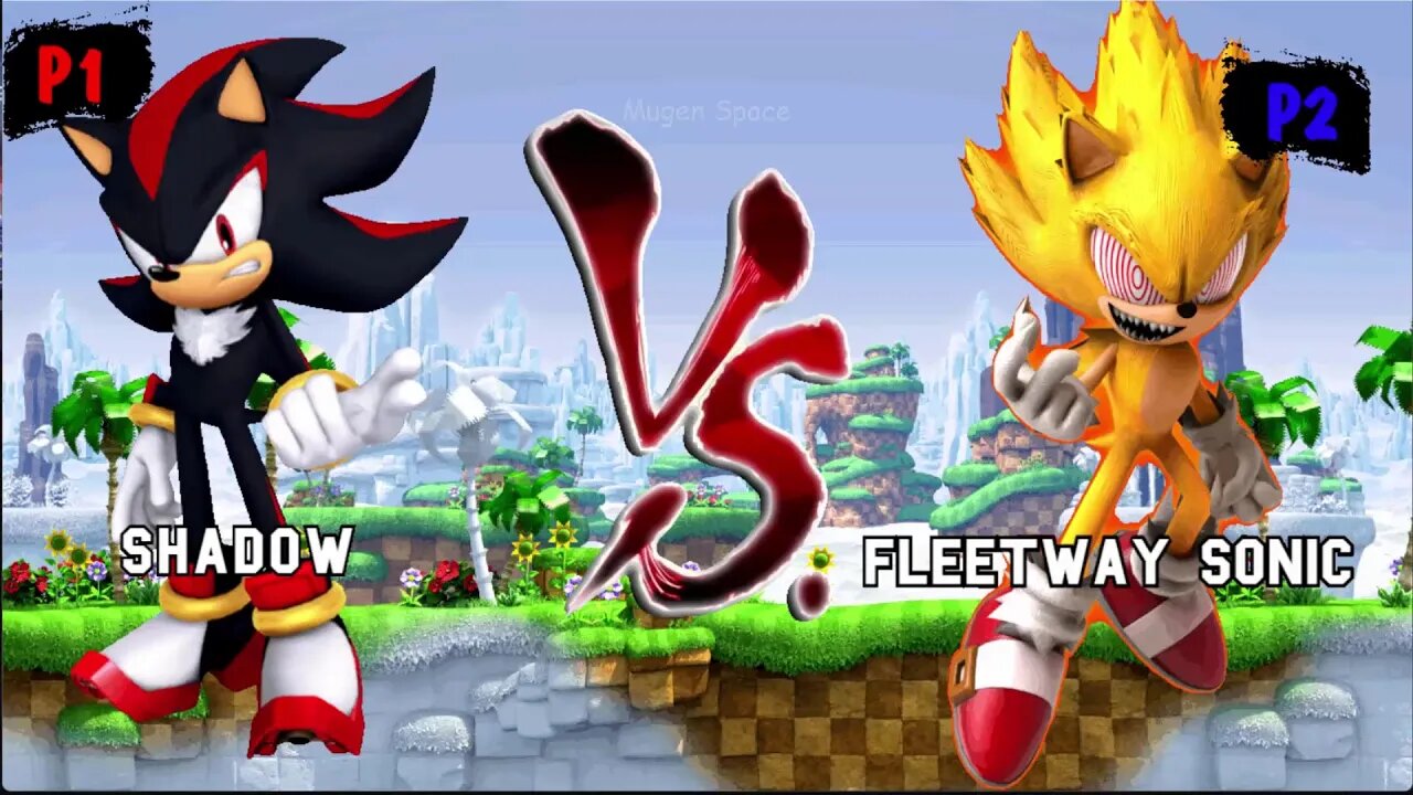 Shadow & Silver Sonic VS Fleetway Sonic & Sonic exe I Sonic Mugen
