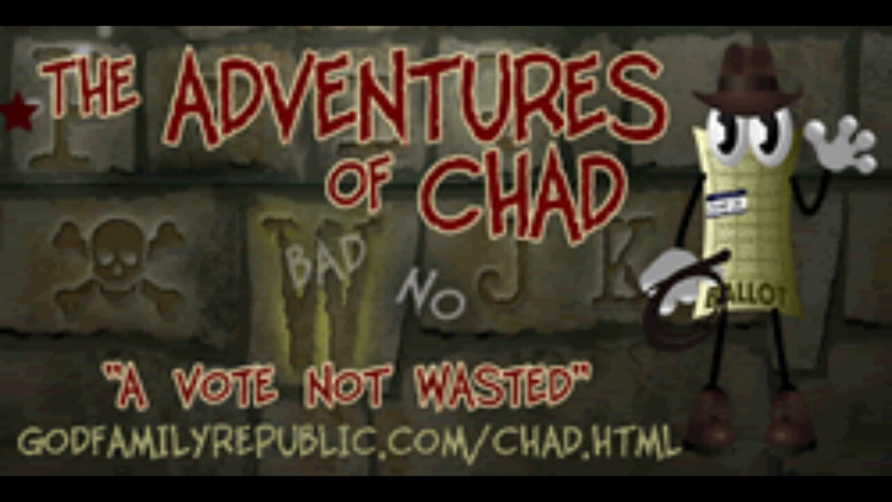 Constitution Party "Adventures of Chad" TV Ad #3: "Meet Indiana Chad, Jr. - A Vote Not Wasted" (October 2004)