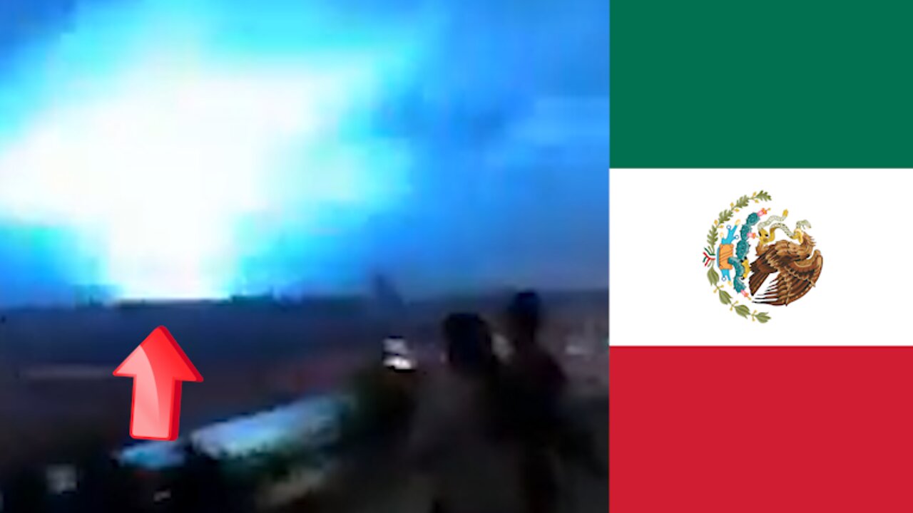 Blue light emitting from the sky and ground in Mexico [Conspiracy]