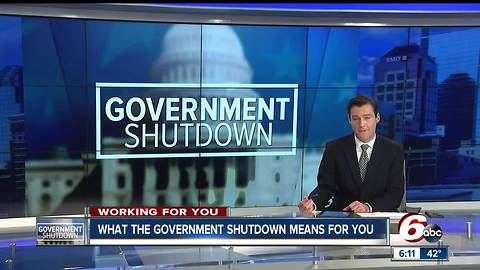 What the government shutdown will mean for Hoosiers