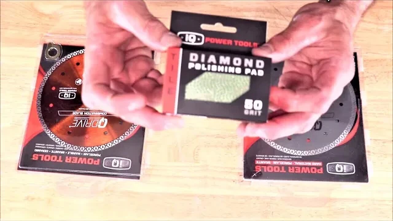 Diamond Polish Pad + Diamond Blades by IQ Power Tools!