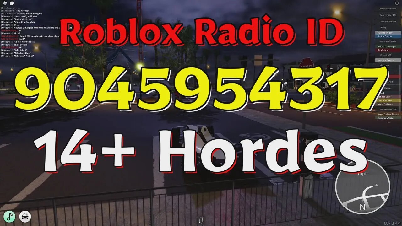 Hordes Roblox Radio Codes/IDs