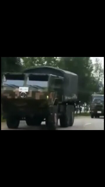 Chinese Military Convoy Enters Ukraine from Russia