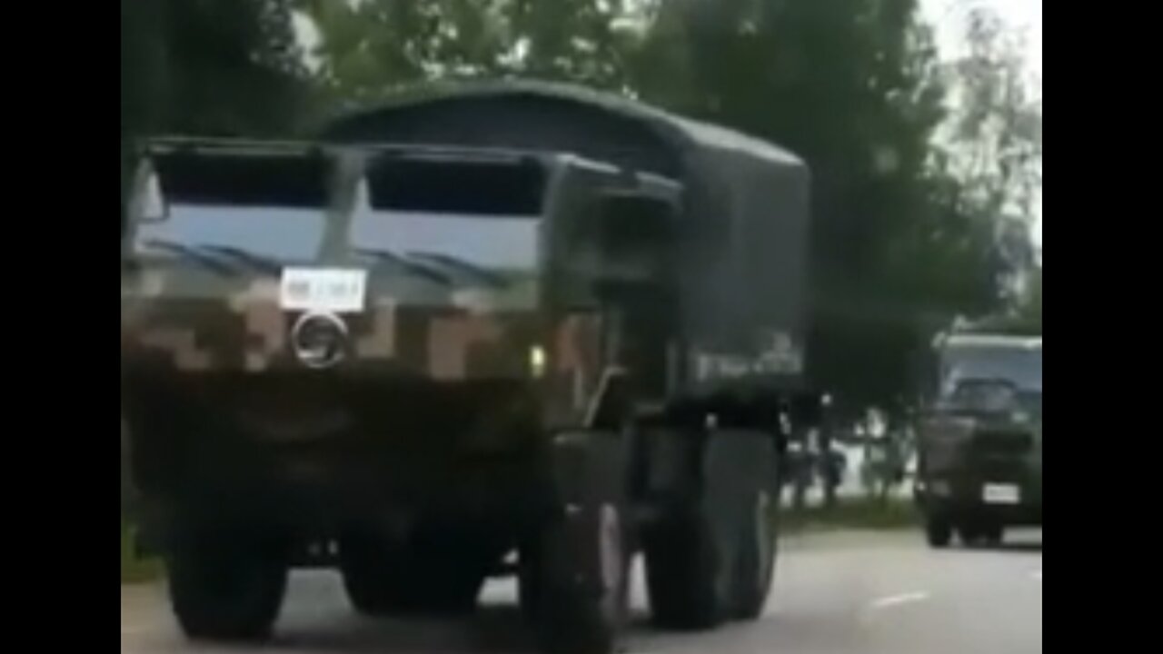 Chinese Military Convoy Enters Ukraine from Russia